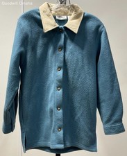 All Points by Reference Point Women's Size Collared Button Down Shirt Jacket