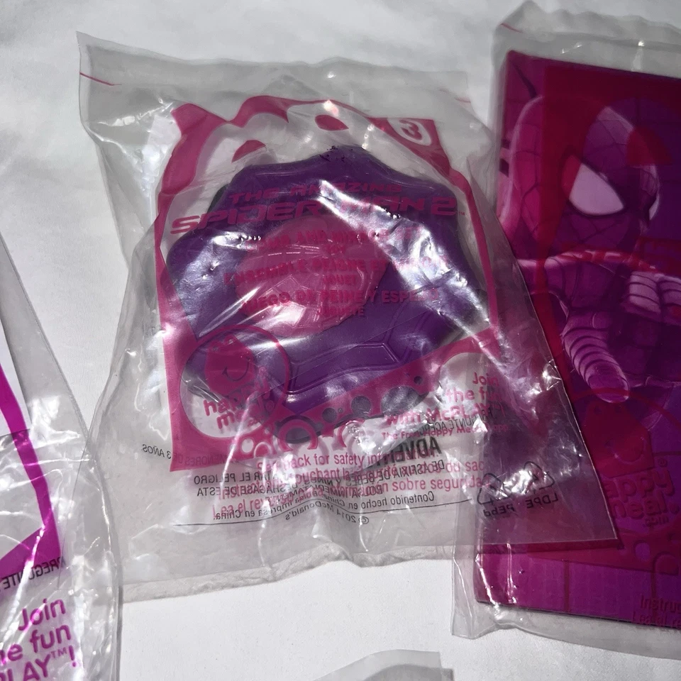 McDonalds Happy Meal toys - The Amazing Spider-Man 2 #2,3,4,6,7 Bundle Of 5 BB8 - Image 3 of 4