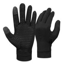 Full Finger Copper Arthritis Compression Gloves Touch Screen Copper Gloves