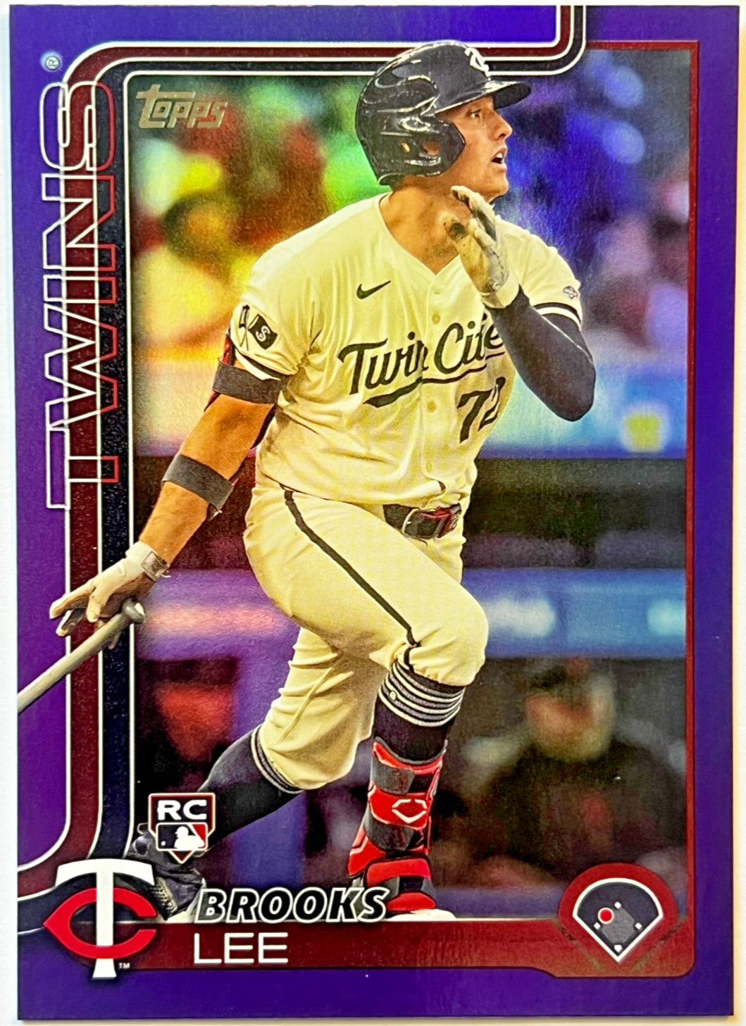 🔥2025 Topps Purple Rainbow Foil /250 #317 Brooks Lee RC Minnesota Twins🔥