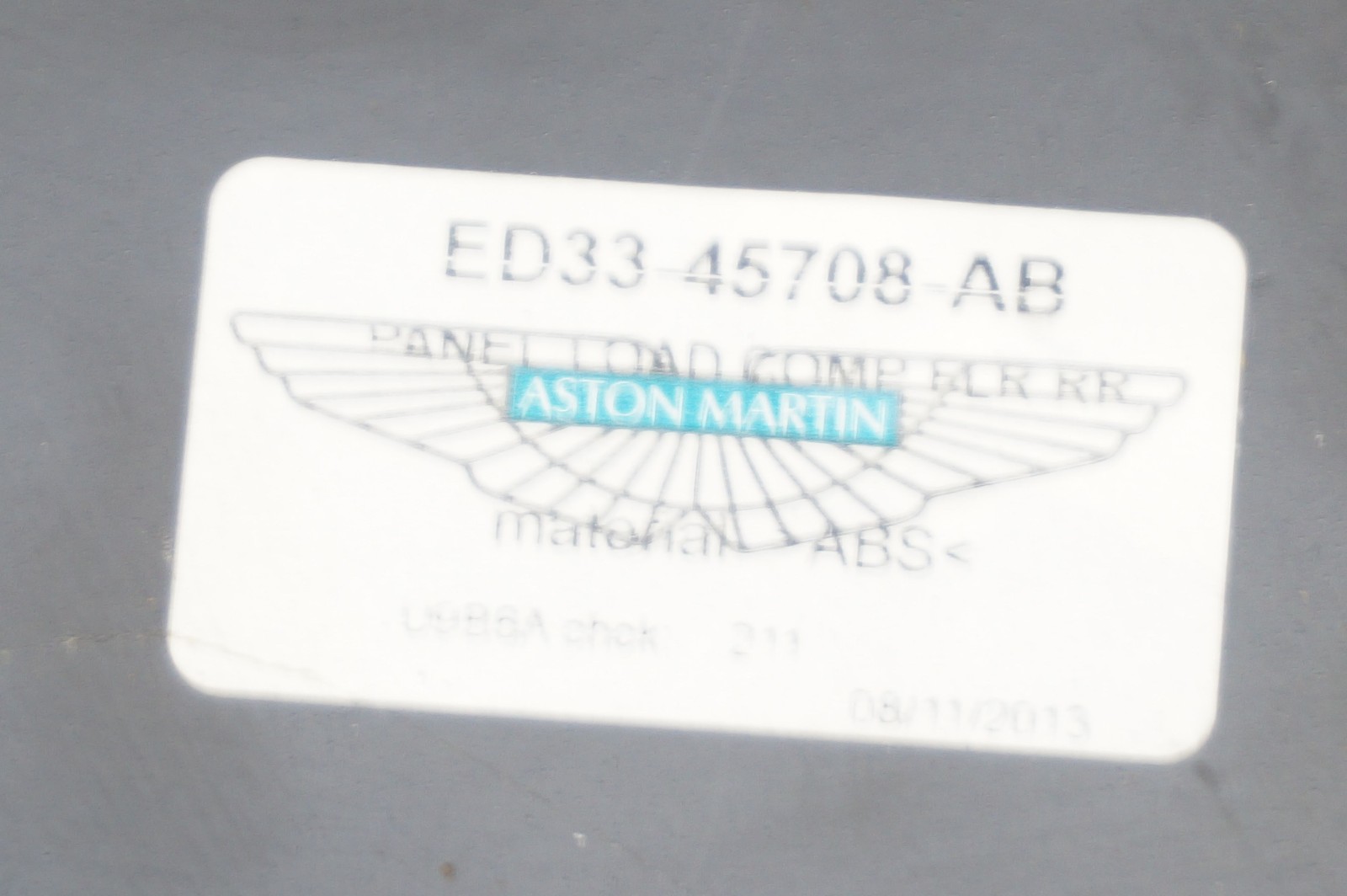 Aston Martin Vanquish 2012-2018 Front Floor mats Set P/N 8D3313165AAW