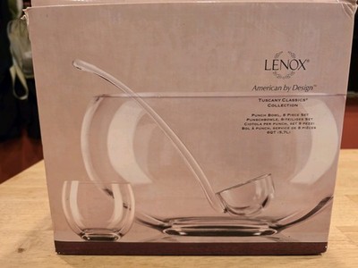 Lenox Tuscany Classics Punch Bowl Set with Cups & Ladle