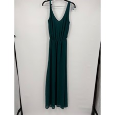 Show Me Your Mumu Teal V Neck Sleeveless Empire Waist Maxi Dress XSmall
