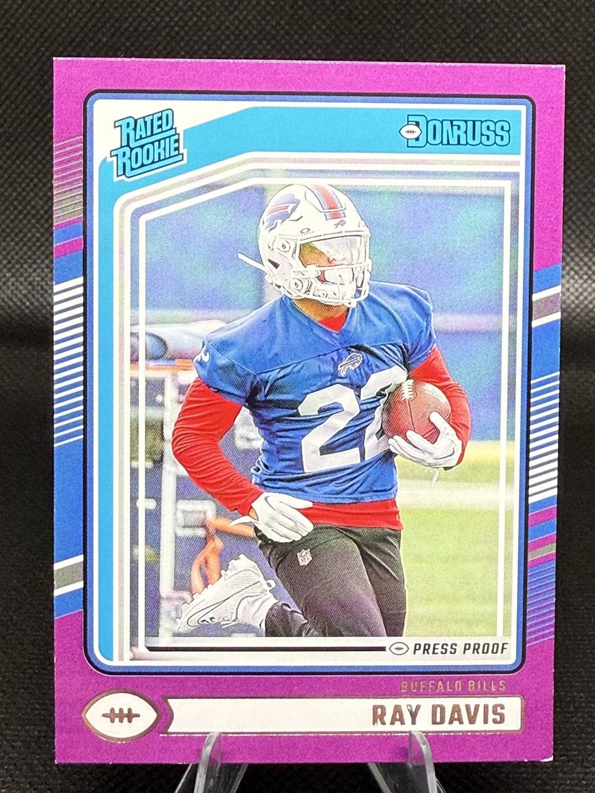 2024 Panini Donruss - Rated Rookie Ray Davis #316 Purple Press Proof (RC)