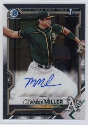 2021 Bowman Draft Chrome Draft Pick Mason Miller #CDA-MMIL Auto 1t8i