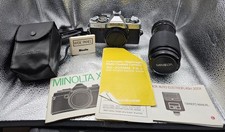 Vintage Minolta XG-1 200X Auto Flash Albinar Macro Lens SLR Camera Lot UNTESTED