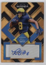 2023 Wild Card Auto Mania Pro-Look Square Gold Rainbow /4 Ronnie Bell Auto v7j