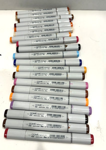 Copic  Sketch Duel Markers X  20 Pink/Purple/Red/Orange/Brown/Blue