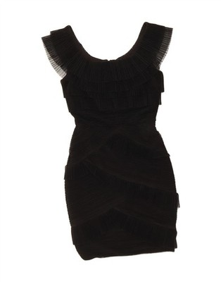 BCBGMAXAZRIA ärmelloses figurbetontes Damenkleid US 2 XS schwarz Polyester AE04