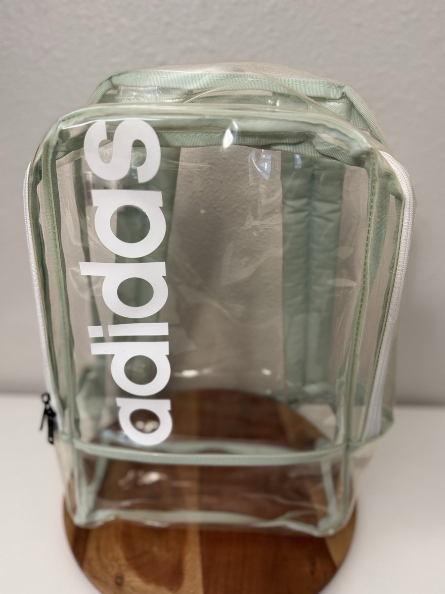 adidas backpack clear mint Adidas Clear Linear Backpack/Book-bag Mint Shoulder Straps