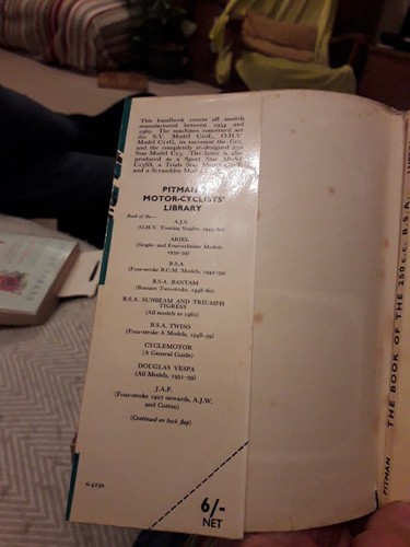 THE BOOK OF THE 250cc B.S.A. By Arthur Lupton 1963 ( 1954 - 1962 Models ) - Picture 4 of 7