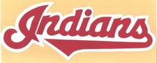 HUGE CLEVELAND INDIANS IRON-ON PATCH - 5" x 11.5"
