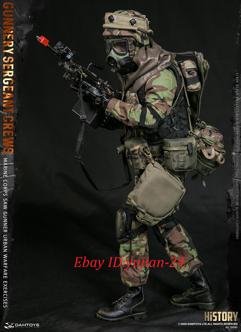 ミリタリー DAMTOYS MARINE CORPS GUNNERY SERGEANT 1/6 DAMTOYS 78082 Marine Corps SAW GUNNER Gunnery Sergeant Crews