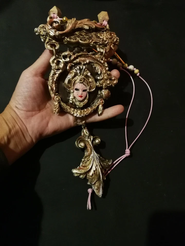 Collar Joyería de Lujo Estilo Vintage Colgante Mujer Joyería Art Deco Barroco Foto 2 de 4