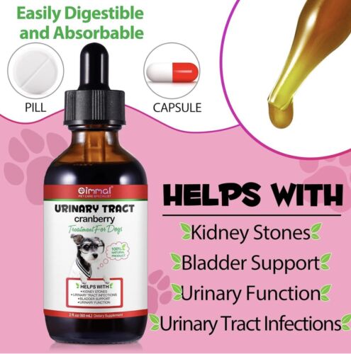 Natural Dog Urinary Tract Infection Supports Bladder , Dog UTI Kidney Stone 60ml - Picture 6 of 8