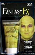 Mehron Fantasy F/X Cream Makeup 1 oz Ogre Green. Costume Makeup
