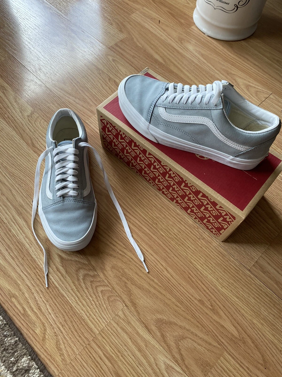 Vans Old Pig Suede Unisex 7 Mens/8.5 Womens Fog/True White | eBay