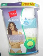 HANES S 5 6 Pr Assorted Low Rise Ultimate Ultra Soft Cool Comfort Bikini Panties