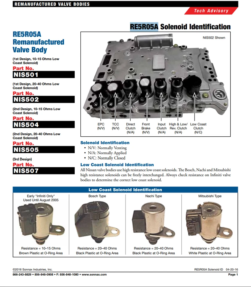H0B Transmission TCM w/Solenoid ETC91-900N RE5R05A  Hitachi For Infinity Nissan Foto 2 de 2