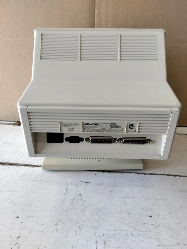AMDEK AM-150 900311-10 12 INCH MONITOR WHITE FONT 1989 - Image 4 of 4