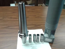 Slim Fit Collet Chuck BT40-DC12 2000mm/8" projection & 4 Collets #BT40-DC12-8