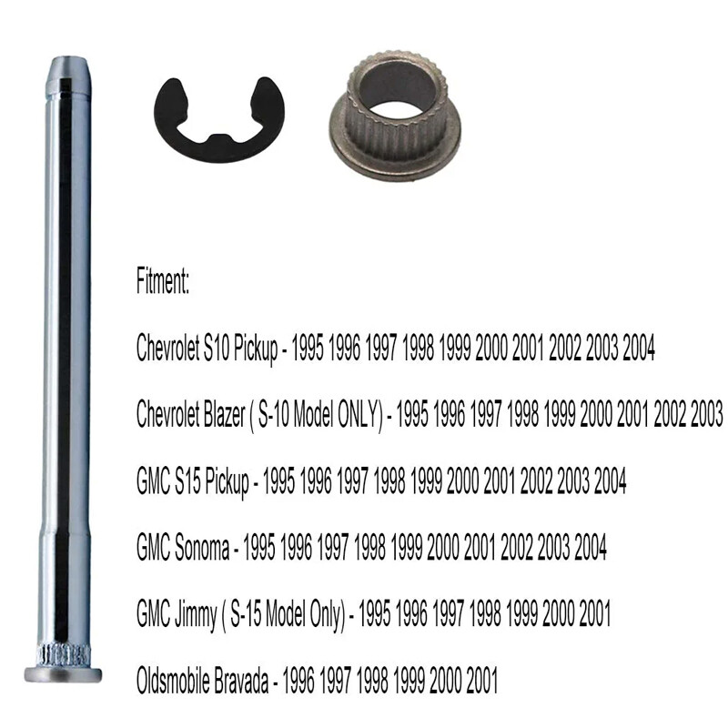 Door Hinge Pins and Bushing Set 2 Door 4 Pin for 1994 2004 Chevy S10