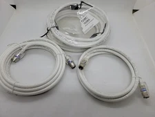 18 Awg Coax Cables Lot of 3 Catux