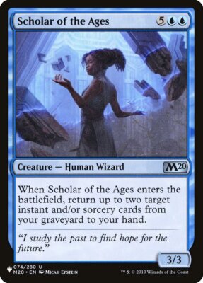 MTG Magic the Gathering Scholar of the Ages (M20-74/2869) The List NM