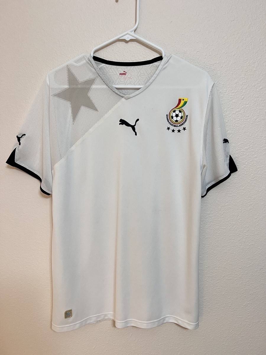 Ghana Home Jersey/Kit (2010-11) - Puma, Men's Large, White | eBay