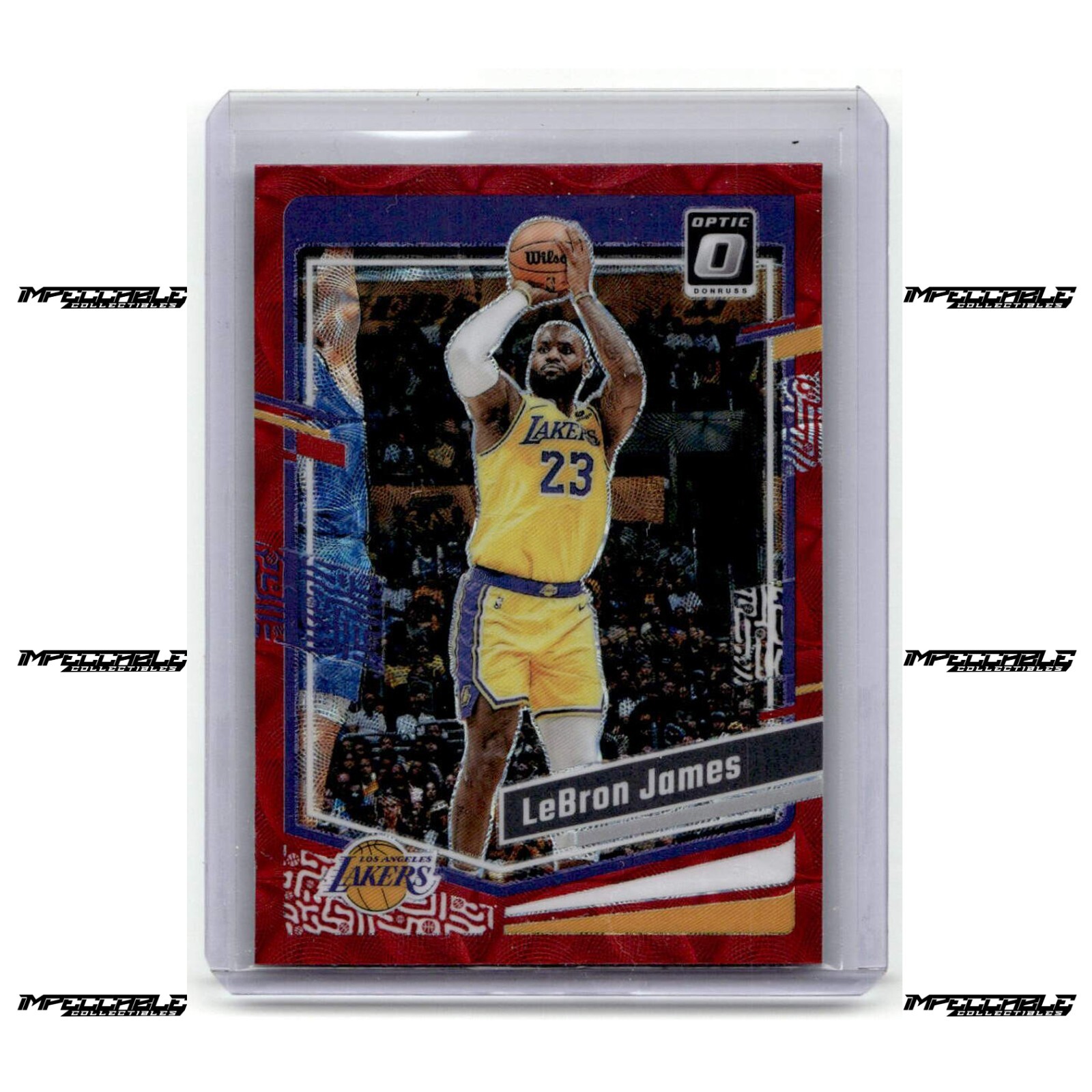 2023-24 Panini Donruss Optic - Red International Prizm #65 LeBron James SP