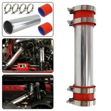 76mm 3.0" Aluminum Turbo Intercooler Pipe Piping Tube +2PCS Silicone Hose Clamps