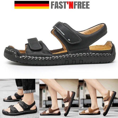 Sandalen Herren Outdoor Strand Trekkingsandalen Sommer Rutschfest Leichte Schuhe - Bild 2 von 14