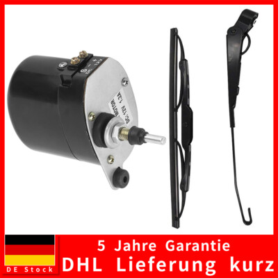 Scheibenwischermotor 105°Arm Blatt Wischermotor universal Traktor Boot 12V NEU