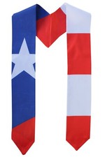 PUERTO RICO Flag Graduation Sash Scarf Stole Ethnic Studies
