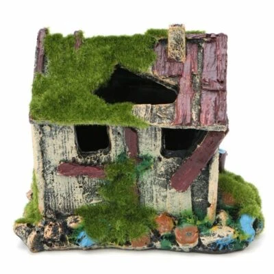 New Creative Resin Fish Tank Aquarium Decoration Mini House Aquarium Landscaping