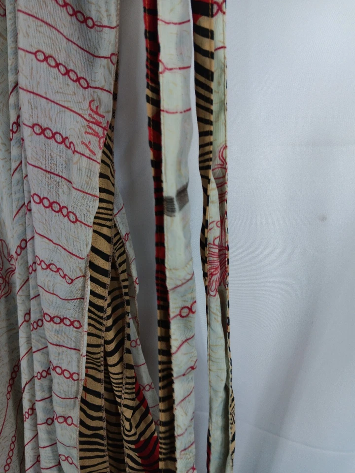 Falda boho envolvente de sari de seda reversible para mujer Cottage Core talla única Foto 2 de 4