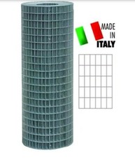 RETE METALLICA ZINCATA H100CMX25MT ELETTROSALDATA PER RECINZIONE MAGLIA 5x7,5cm