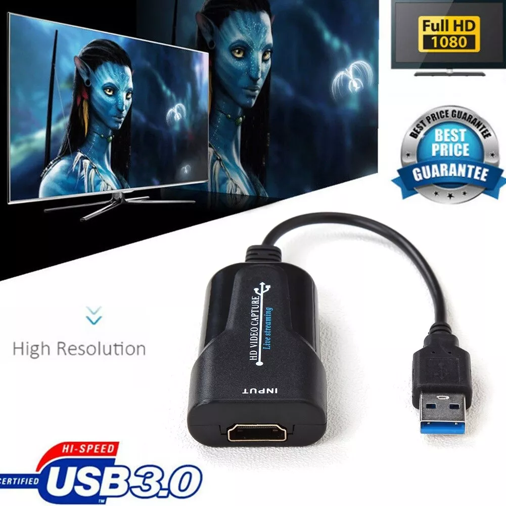 USB 2.0 Video Capture Card 4K HDMI-compatible Video Grabber Live Streaming  Box Recording for PS4 XBOX Phone Game DVD HD Camera