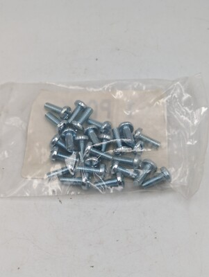 M6 x 16mm 1435 Phillips Drive Pan Head Zinc Finish Steel Machine Screw, 25 Pack