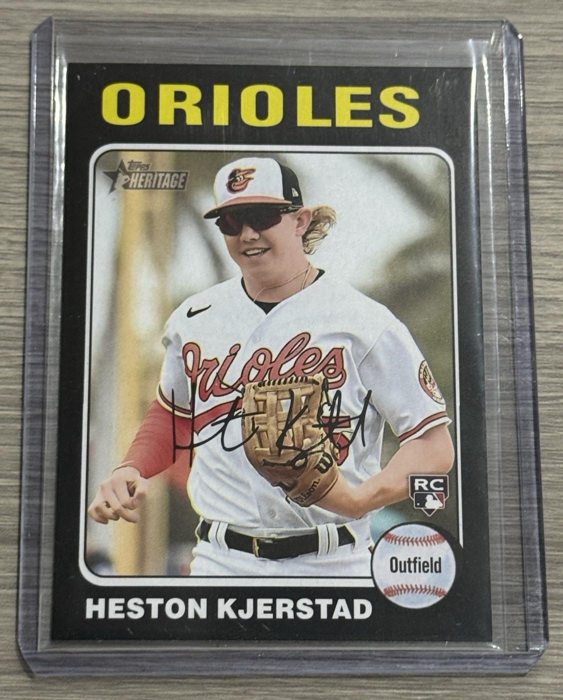 2024 Topps Heritage Black Border Heston Kjerstad RC #327 Orioles
