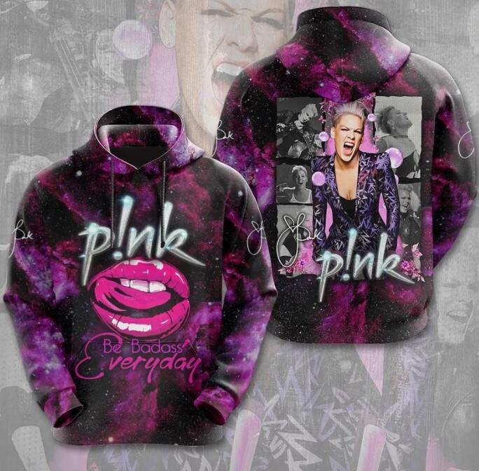 Pink Singer 3D Hoodie  Pink On Tour Hoodie  Pink Concert Women Hoodie  Pink