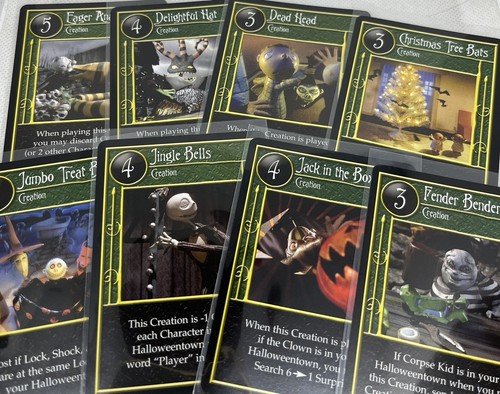 The Nightmare Before Christmas Premiere TCG Base set Neca Jack Skellington Deck - Picture 6 of 12