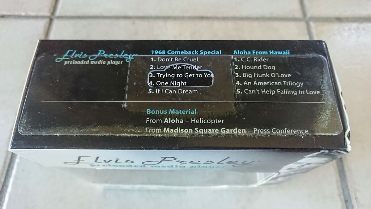 Elvis Presley Preloaded Digital Media Player FM Zvue Elvis Presley Preloaded Digital Media Player FM Zvue