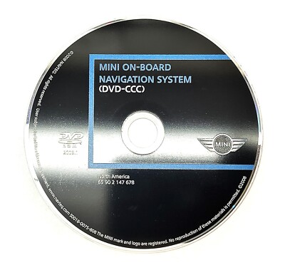 MINI COOPER CCC GPS MAP NAVIGATION DVD DISC CD OEM NORTH AMERICA