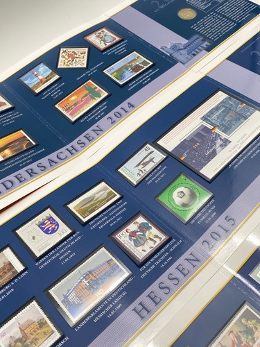 * 2 EURO MÜNZEN GEDENKSET 13 BUNDESLÄNDER MÜNZE BRIEFMARKEN 2006 - 2018 - Bild 13 von 19