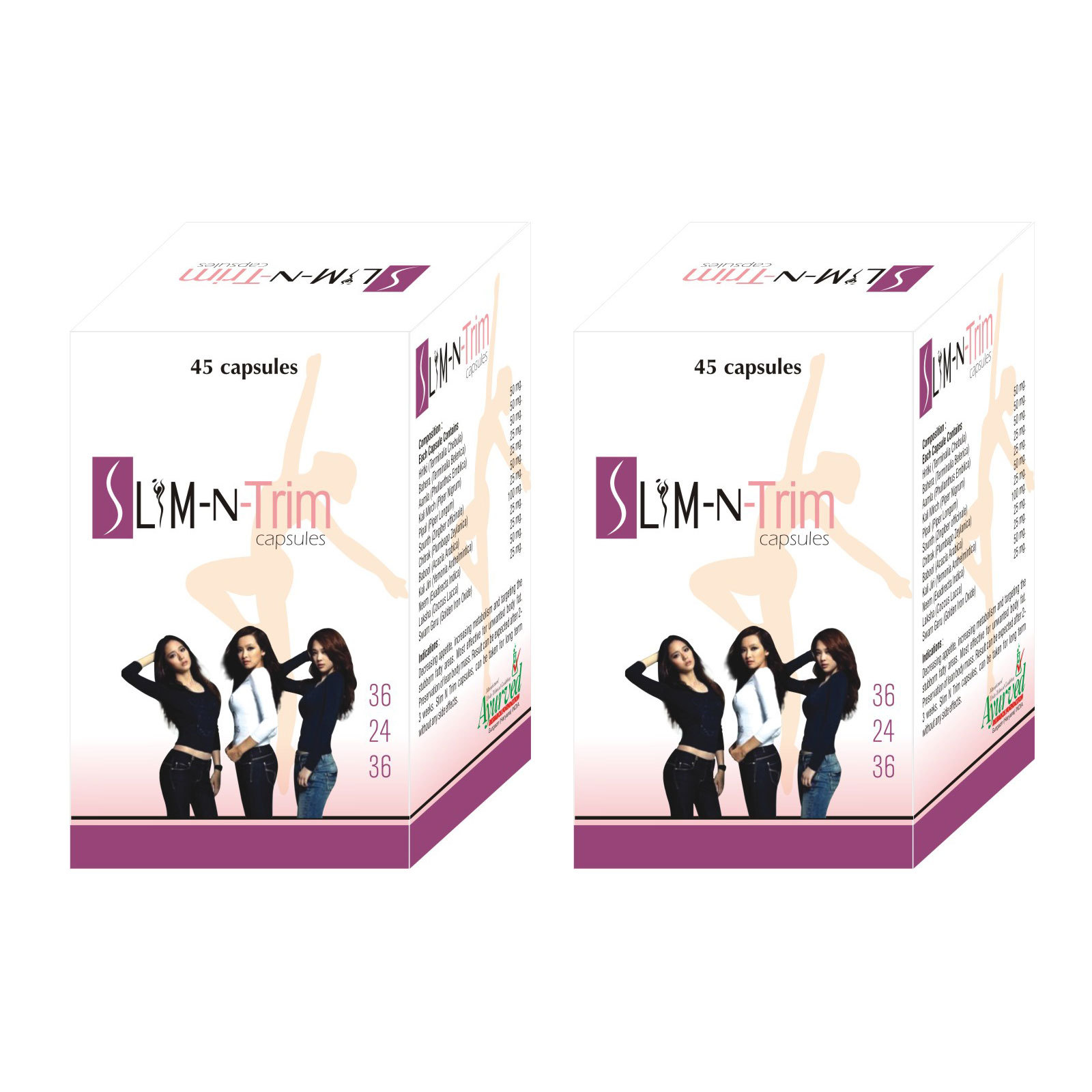 SlimNTrim Capsules Weight Loss Pills Supplements For Men And Women 90