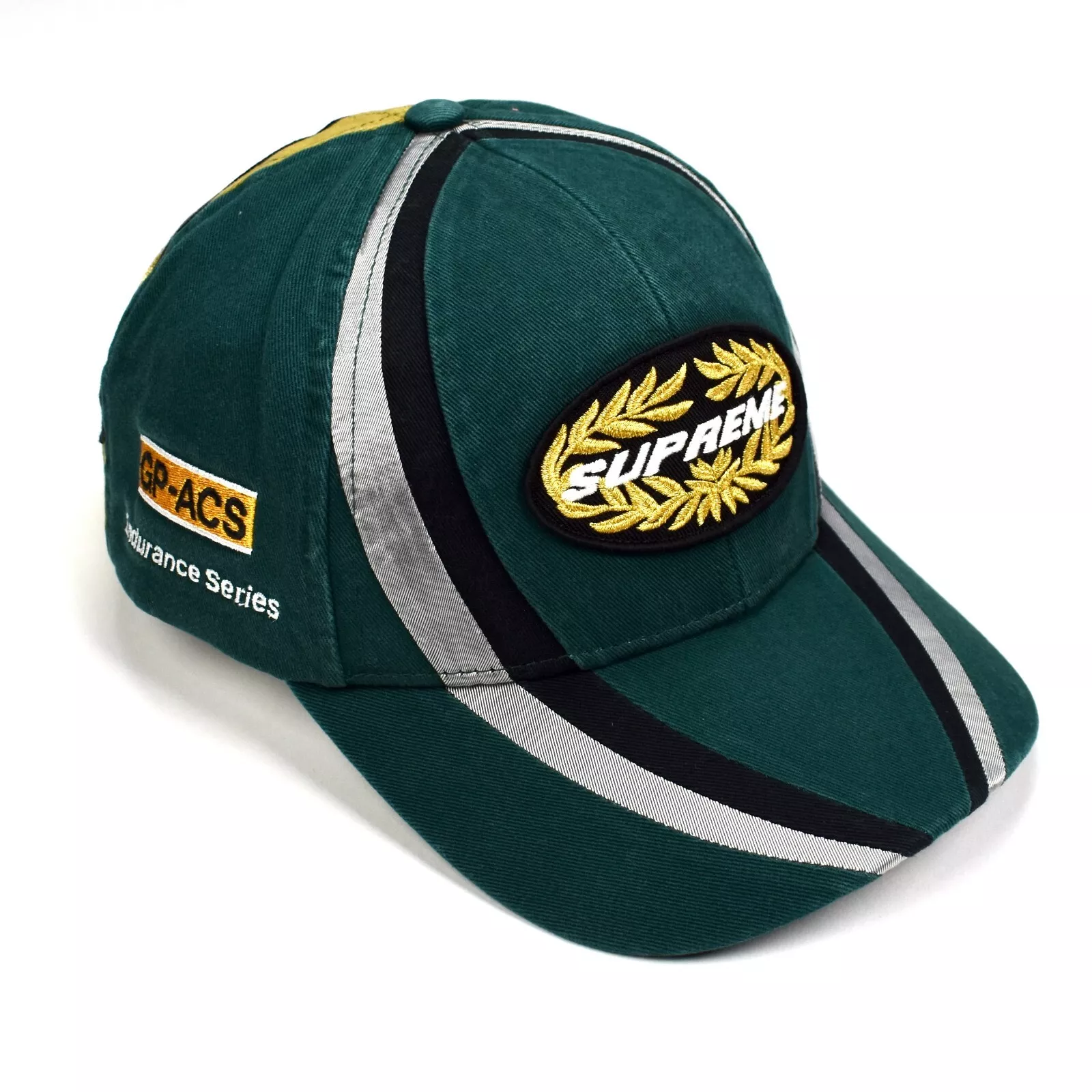 Casquette chapeau de course Supreme Endurance Series 6 panneaux vert foncé FW17 DS AUTHENTIQUE neuve avec étiquette