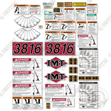 Fits IMT 3816 Decal Kit Crane Truck - 7 YEAR OUTDOOR 3M VINYL!
