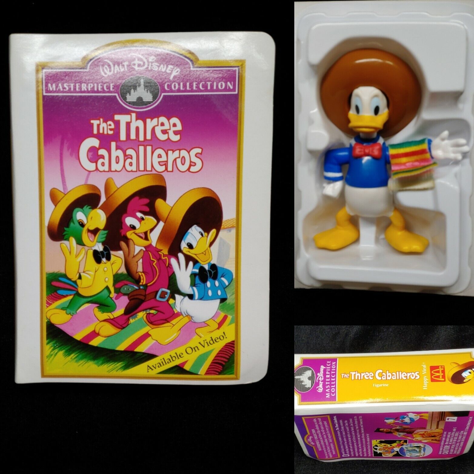 '96 Disney Masterpiece Donald Duck ~ Three Caballeros McDonald's