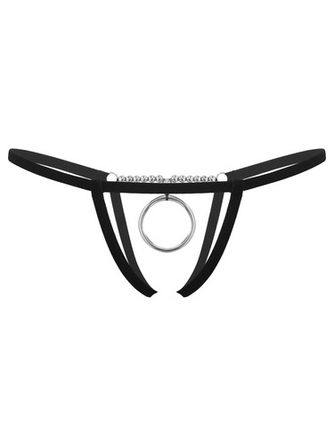 Mens Hollow Out G-string Underwear Lingerie O Ring Jockstrap Beaded Panties Sexy - Picture 22 of 75